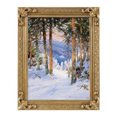 12x16 Wood Canvas Frame Gothic Ornate Black for Wall Art D3778