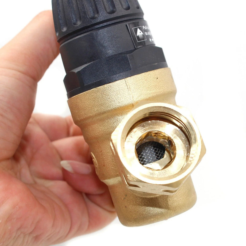 LIMICAR RV Water Pressure Regulator Brass Lead-Free with Gauge Z6193