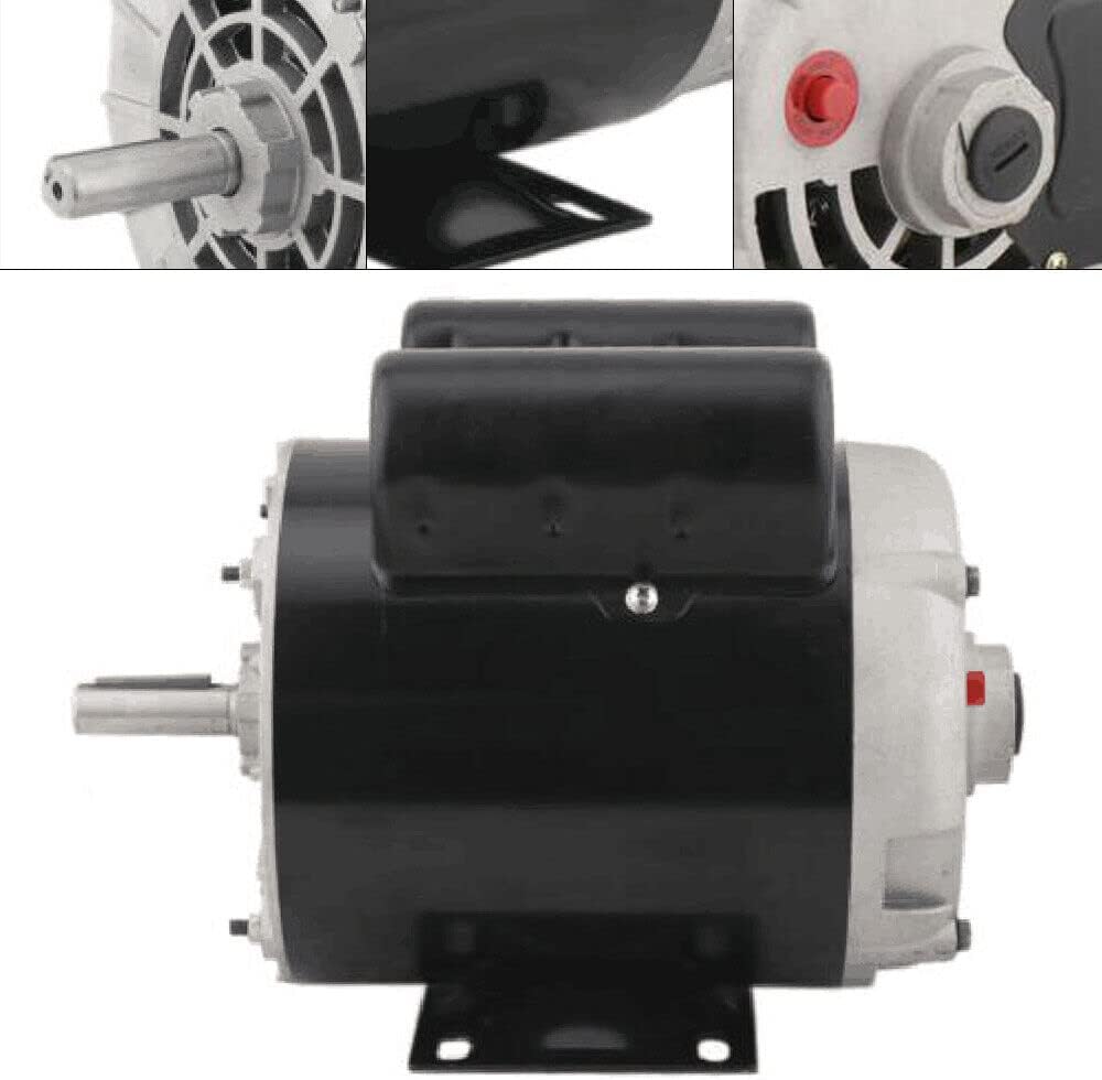 2HP 3450 RPM Electric Air Compressor Motor 56 Frame Single Phase 115/230V S76097