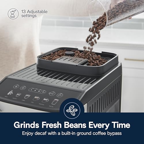De'Longhi Magnifica Evo Automatic Espresso & Coffee Machine with Milk Frother, Silver Z699