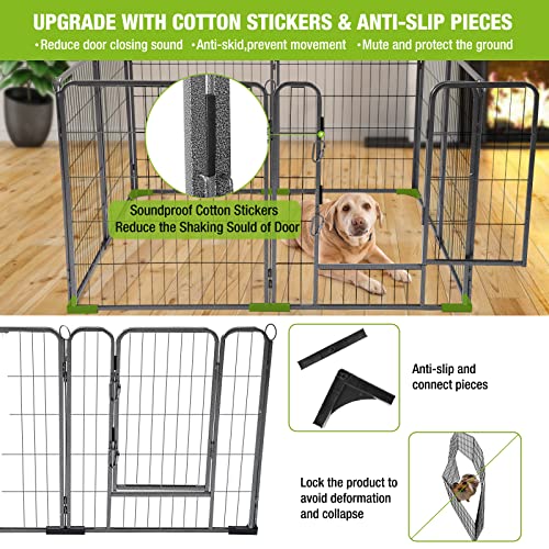 8 Panels Dog Playpen Heavy Duty Portable Indoor Outdoor Fence X710