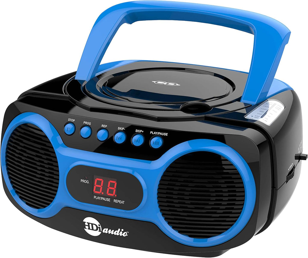 Sport Portable Stereo CD Boombox with AM/FM Radio, Blue G90531