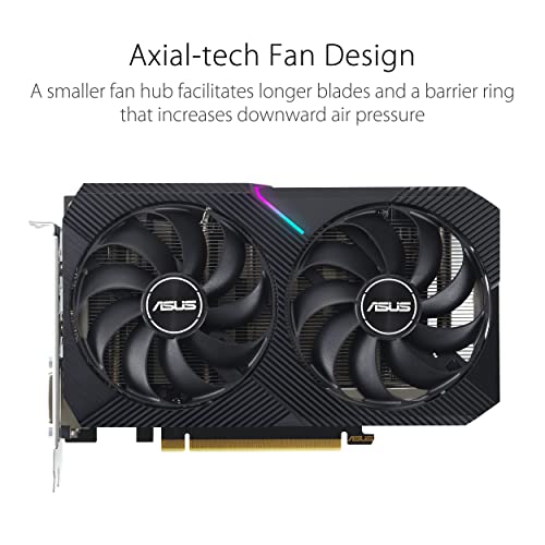 ASUS Dual NVIDIA GeForce RTX 3050 6GB OC Edition Gaming Graphics Card B93321