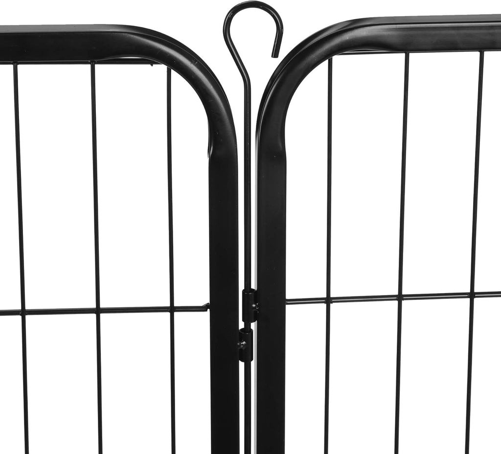 ZENSTYLE 24" Tall Foldable Metal Pet Playpen 16 Panels for Dog, Cat, Indoor & Outdoor T3101