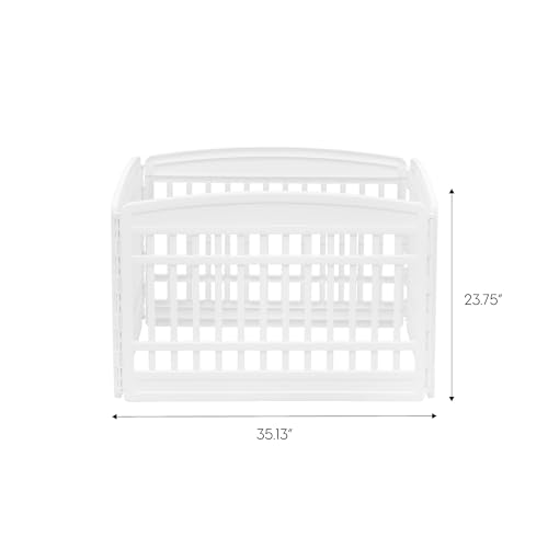IRIS USA 8-Panel Dog Playpen, 24" Tall, Foldable, Black B171