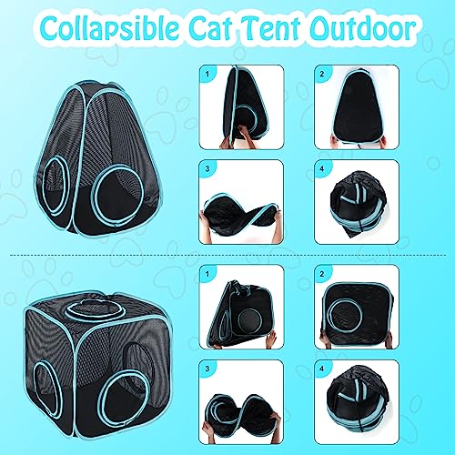 BWOGUE Outdoor Cat Enclosures with Tunnel Portable Pop Up Mesh Playhouse N944931