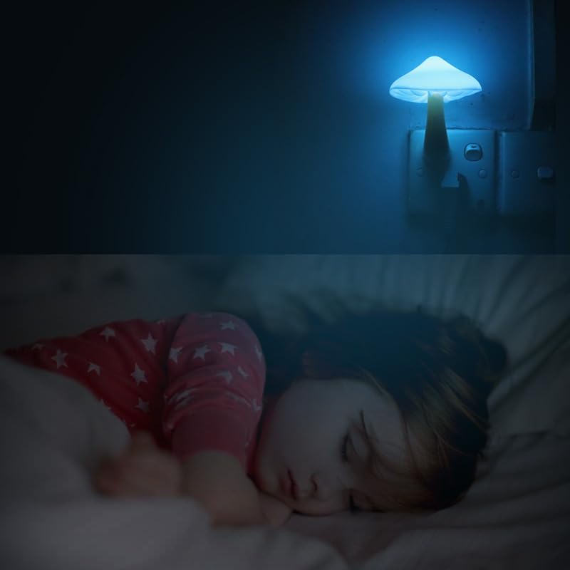 AUSAYE 5Pack Sensor LED Night Light Plug in Mushroom Lamp for Bedroom G797882