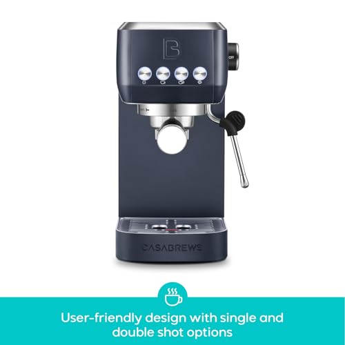 CASABREWS 3700 Essential Espresso Machine 20 Bar, Stainless Steel, Silver D8468