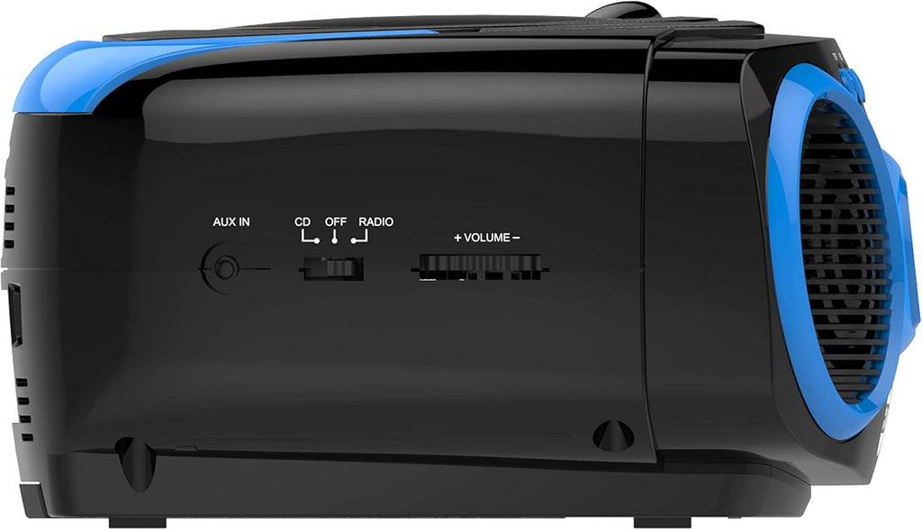 Sport Portable Stereo CD Boombox with AM/FM Radio, Blue G90531