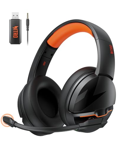 acer Wireless Gaming Headset for PS5, PC, Switch, Bluetooth 5.3, Noise Canceling Mic, Black X39806
