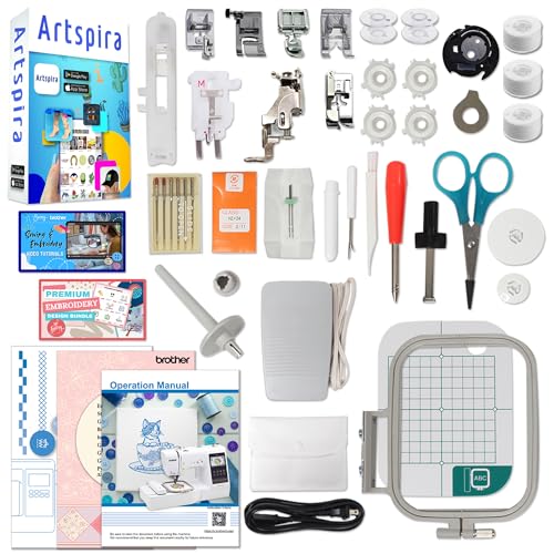 Brother SE700 Embroidery & Sewing Machine with 4" x 4" Hoop and Accessories O272442