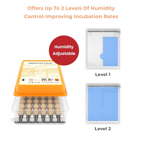 TRIOCOTTAGE MN24 Egg Incubator with Automatic Turner for Hatching Chicken, Quail & Poultry G4943