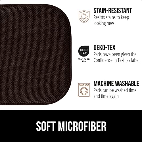 GORILLA GRIP Slip Resistant Chair Cushions, Memory Foam, Set of 2, Beige W525