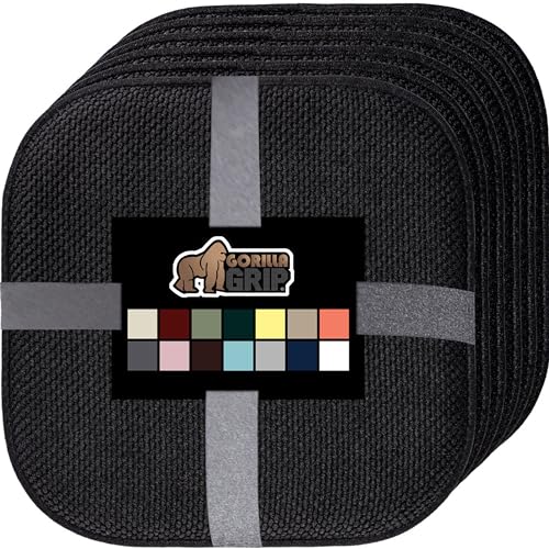GORILLA GRIP Slip Resistant Chair Cushions, Memory Foam, Set of 2, Beige W525