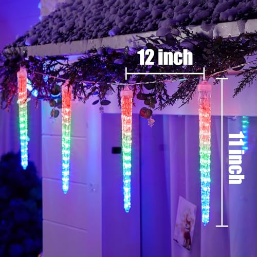 Brightown Christmas Meteor Shower Lights Outdoor 30ft 720 LED Waterproof Blue T277924