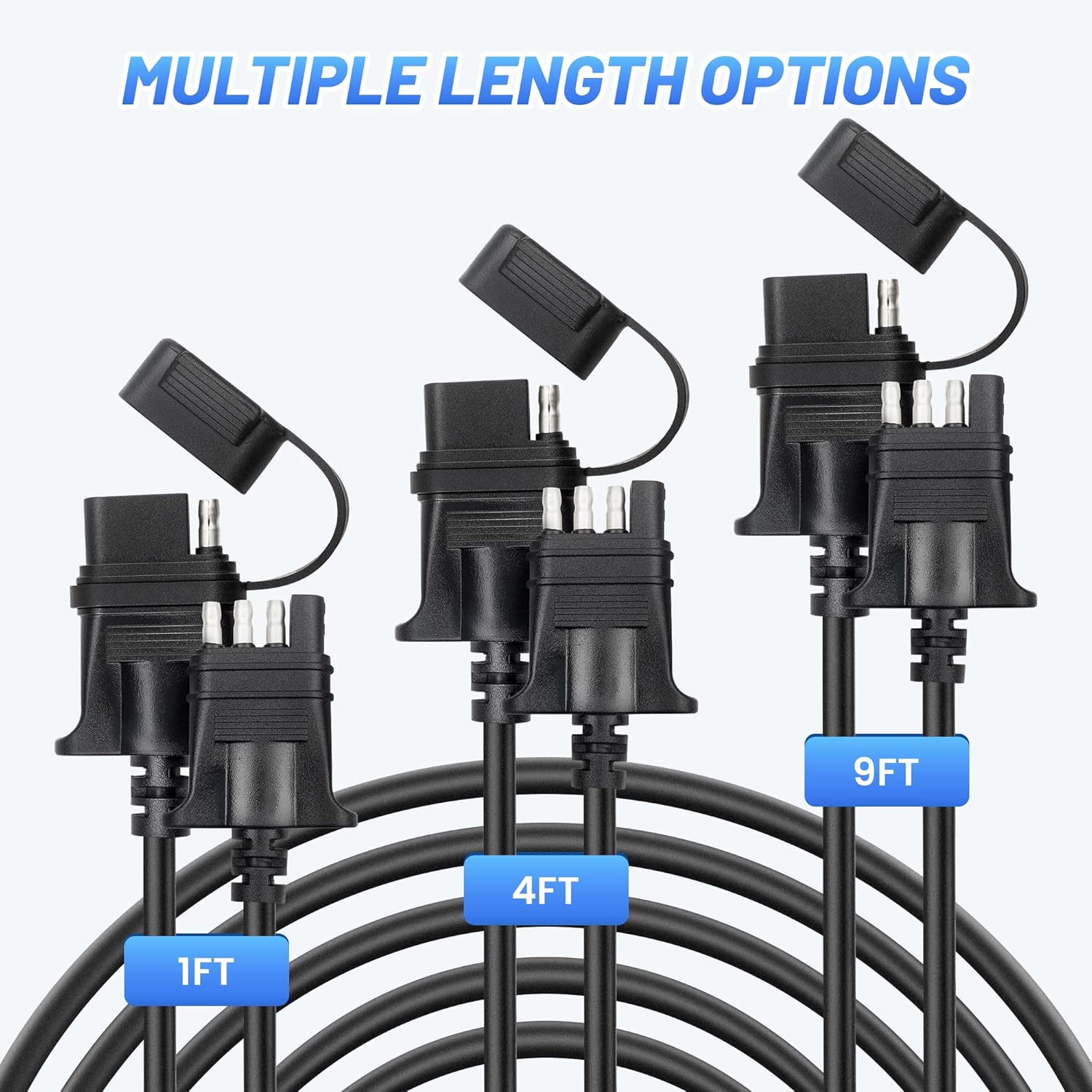 4 Pin Flat Trailer Extension Cable 48" 18AWG 4 Way Wiring Harness N924
