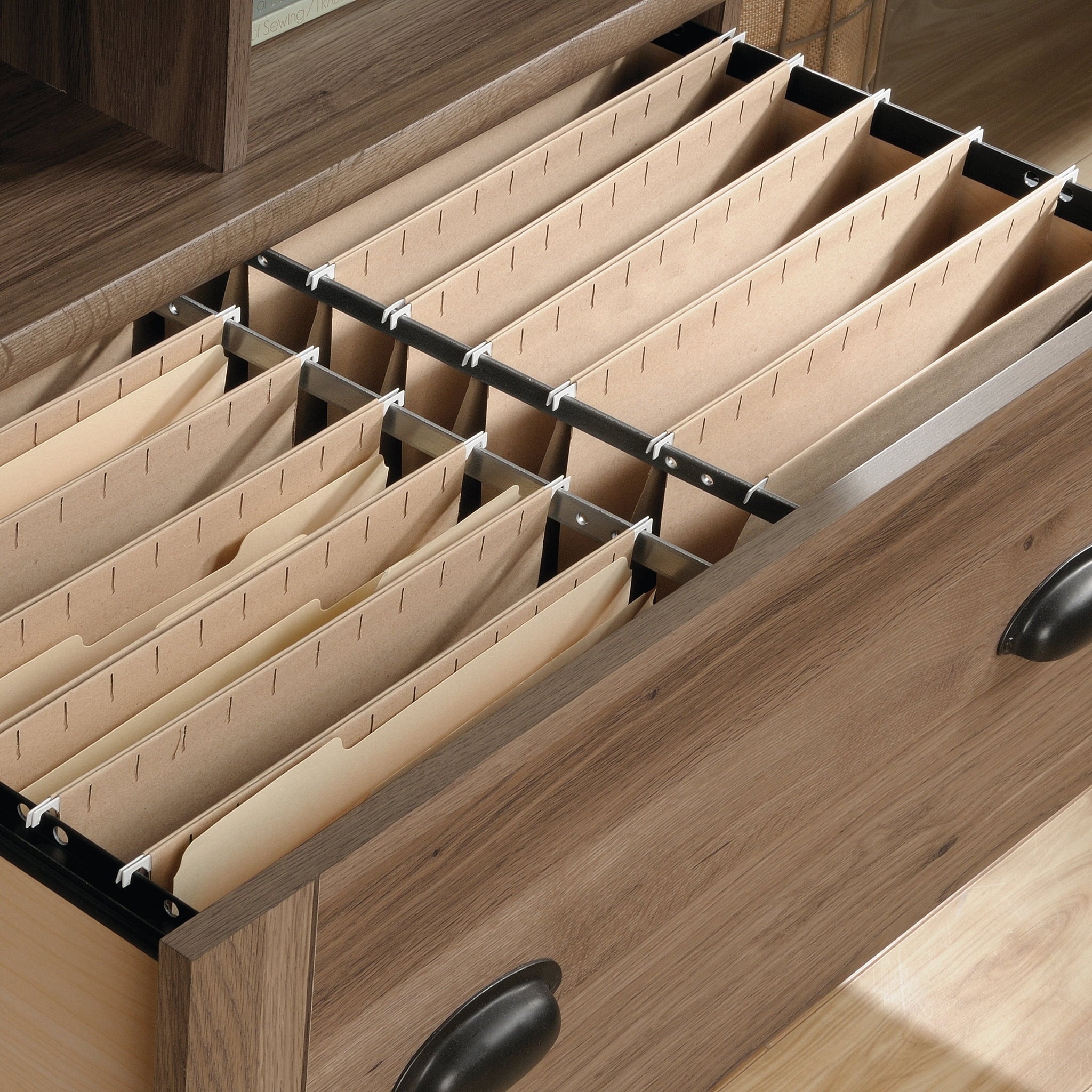Sauder Harbor View Lateral File, Salt Oak Finish P344003