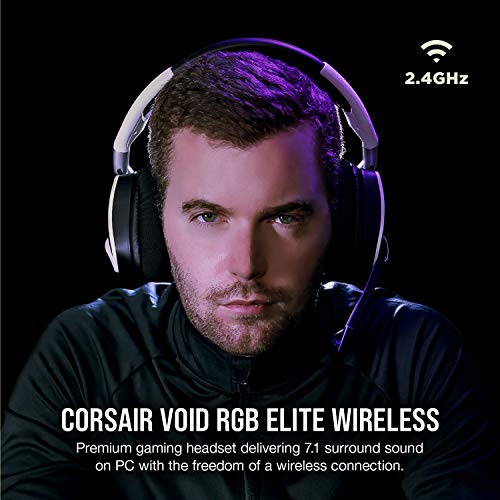 CORSAIR VOID RGB ELITE Wireless Gaming Headset, White C928