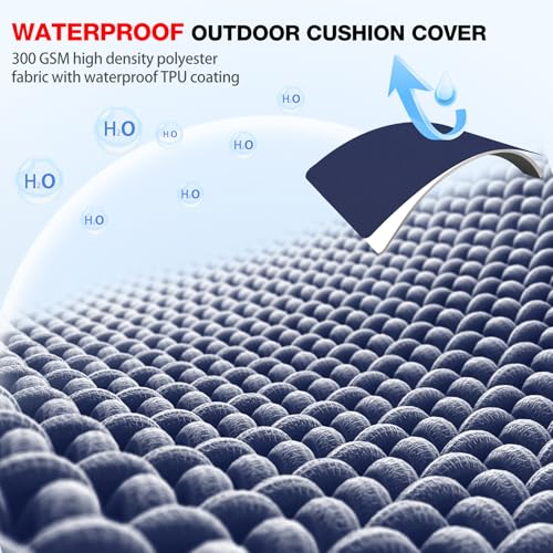 Favoyard Outdoor Chair Cushions 19"x19"x2" Set of 4 Waterproof U573530
