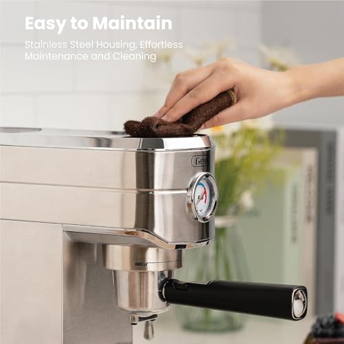 Gevi Espresso Machine 20 Bar with Auto Milk Frother, Stainless Steel D6478