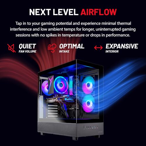 Skytech Gaming Azure 3 Desktop PC, Ryzen 7 9700X, RTX 5060, 32GB DDR5, 1TB SSD, Win 11 T224180