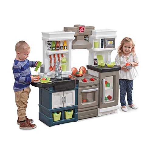 Step2 Modern Metro Kitchen Set for Kids, Lights & Sounds, 33 Pieces S408