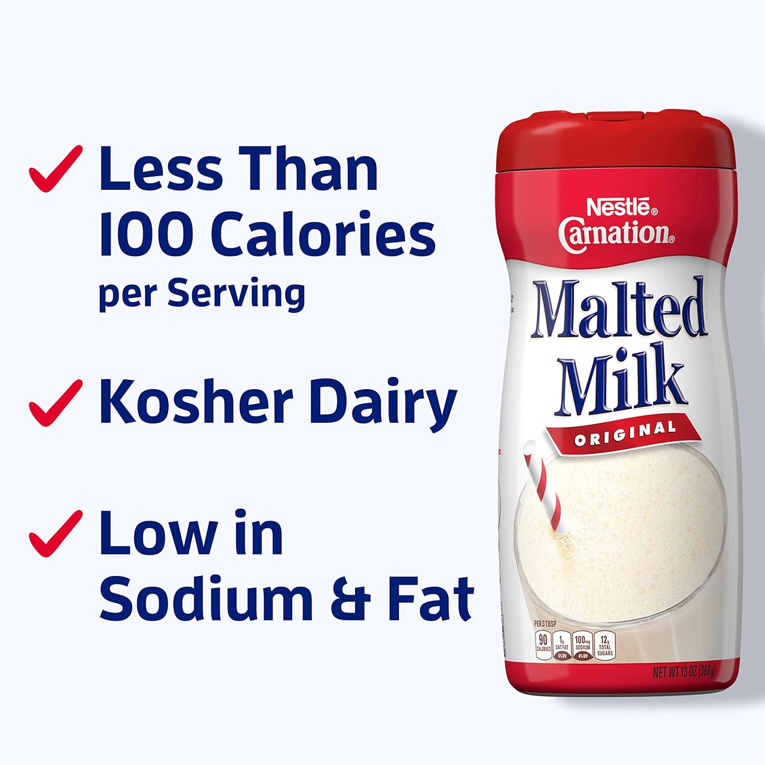 Nestle Carnation Original Malted Milk Powder Mix, 13 OZ S25335