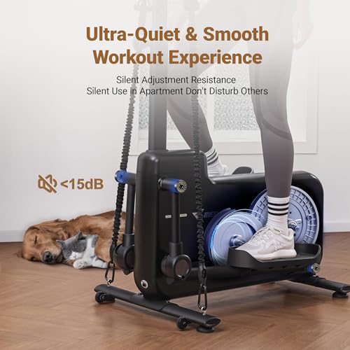 MERACH Elliptical Machine for Home, Compact Magnetic Trainer with App F637003