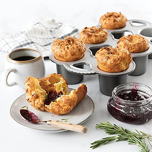 Nordic Ware Grand Popover, 6 Cavities, Graphite A526