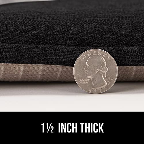 GORILLA GRIP Slip Resistant Chair Cushions, Memory Foam, Set of 2, Beige W525