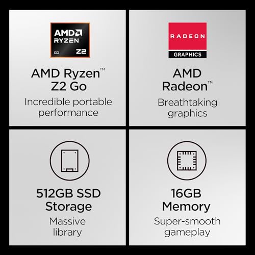 Lenovo Legion Go S 2025 Mobile Gaming Console, AMD Ryzen Z2 Go, 8" 120Hz Display, 512GB, Glacier White H896767