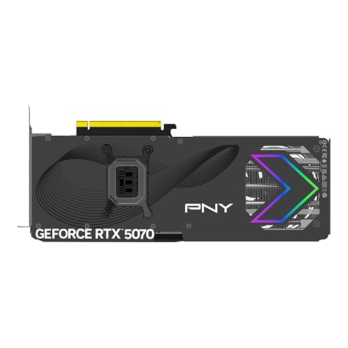 PNY NVIDIA GeForce RTX 5070 12GB ARGB Overclocked Triple Fan Graphics Card Q98989