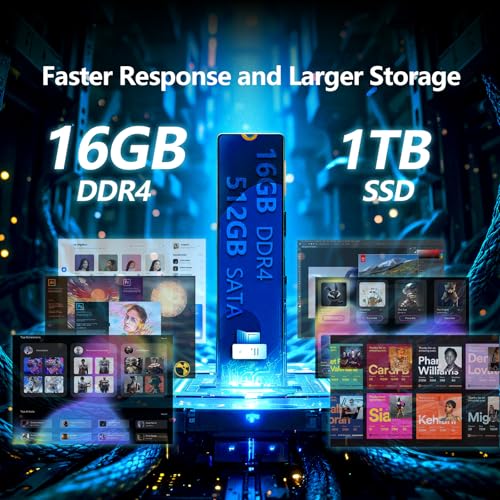 15.6 Inch Gaming Laptop, 16GB RAM 1TB SSD, N95 Processor N54339