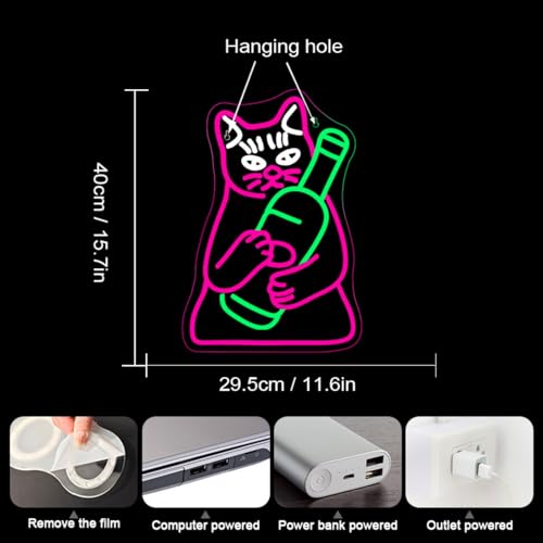 WLHOPE Mushroom Frog Neon Light for Wall Decor LED Sign C930185
