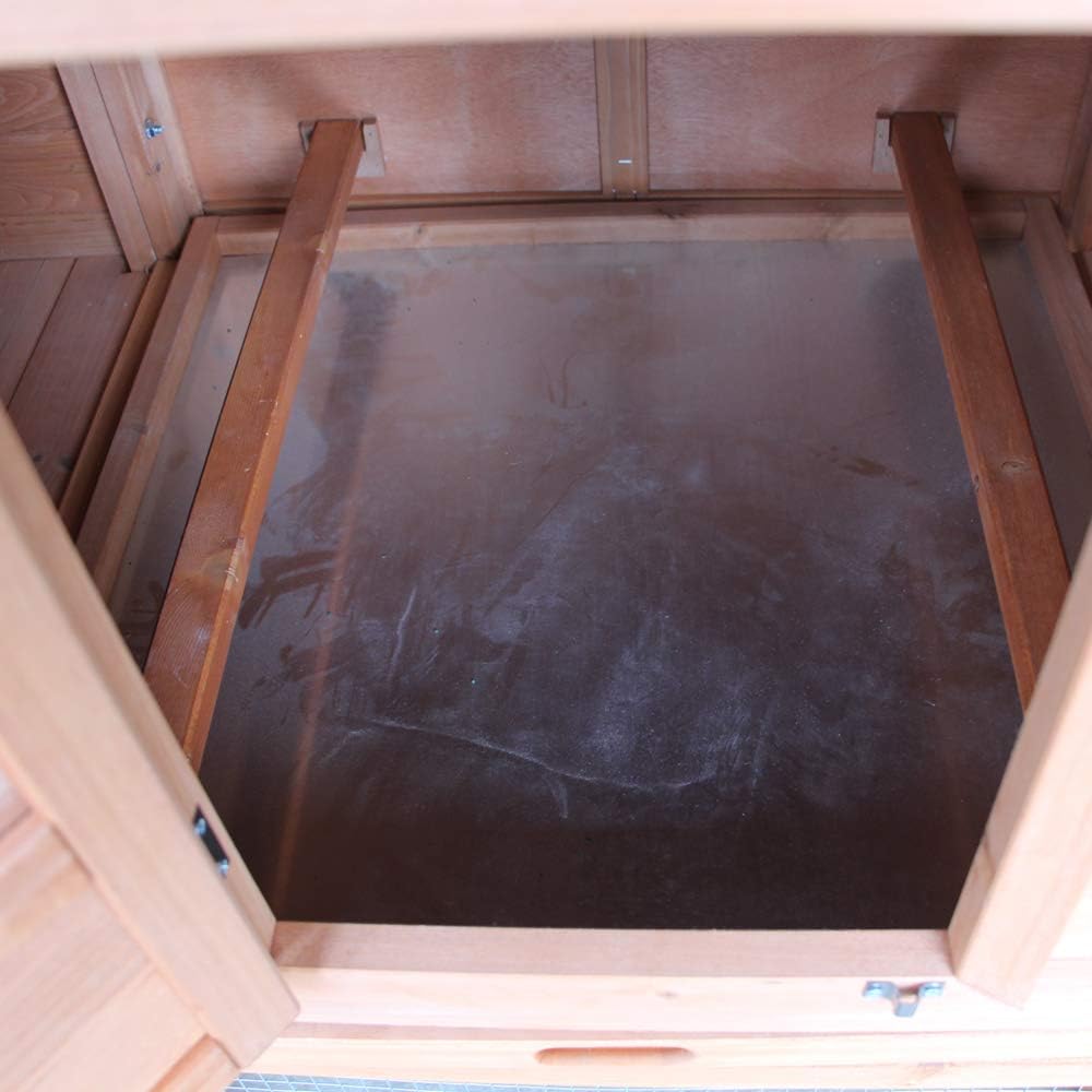 Outdoor Wooden Chicken Coop with Run and Nesting Box L868