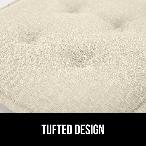 GORILLA GRIP Slip Resistant Chair Cushions, Memory Foam, Set of 2, Beige W525