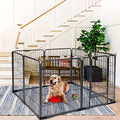 8 Panels Dog Playpen Dog Exercise Pen Heavy Duty Dog Fence Portable Puppy Cats Rabbits Playpen Indoor Outdoor (8 Panels, 39 Inch)