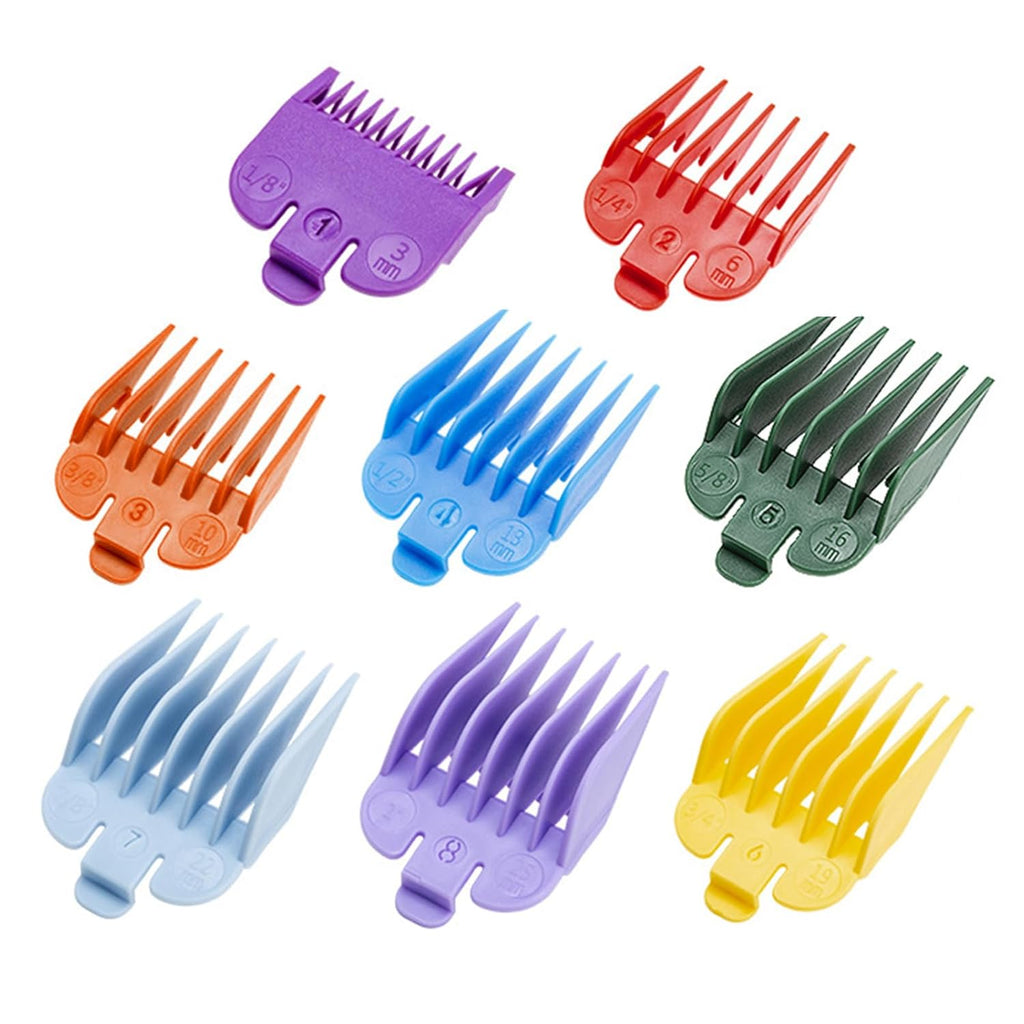 Professional Hair Clipper Guards for Most Wahl Clippers from 1/8"to 1". Hair Clipper Guides Professional Guide Comb Attachment