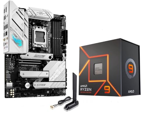 AMD Ryzen 7 7800X3D Desktop Processor with ASUS ROG Strix B650E-F Gaming WiFi Motherboard M47349