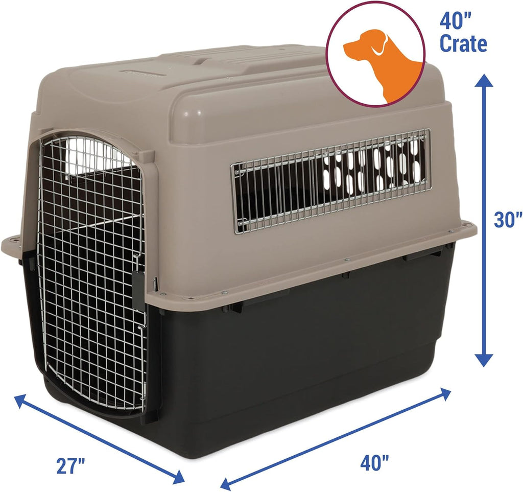 Petmate Ultra Vari Dog Kennel for Medium to Large Dogs, 40 in. Long, Made in USA G7116