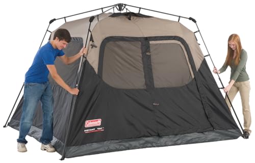 Coleman Instant Tent with 1-Minute Setup, 4/6/8/10 Person, Carry Bag H1828