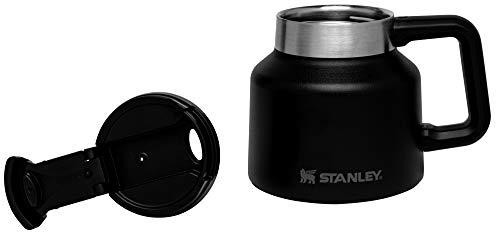 Stanley Admiral's Mug 20 oz Insulated Stainless Steel Coffee Cup with Flip Lid, Hammertone Green Q7415