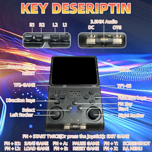 Handheld Game Console with 3.5 inch HD IPS Screen and 256G Card B564