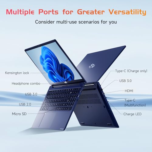 NIMO 15.6 IPS FHD Laptop, 16GB RAM 1TB SSD, Intel Pentium N100, Backlit Keyboard, Win 11 E701