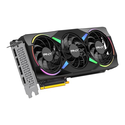 PNY NVIDIA GeForce RTX 5070 12GB ARGB Overclocked Triple Fan Graphics Card Q98989