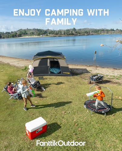 Fanttik Outdoor Camping Tent 4/6/8/10 Person Instant Cabin with Rainfly & Carry Bag G367