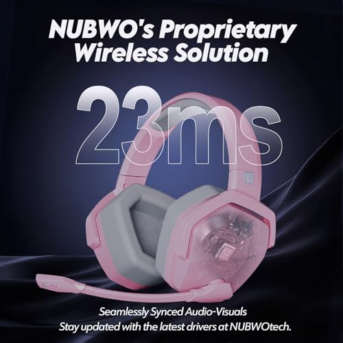 NUBWO G06 Dual Wireless Gaming Headset with Microphone for PS5, PS4, PC O599