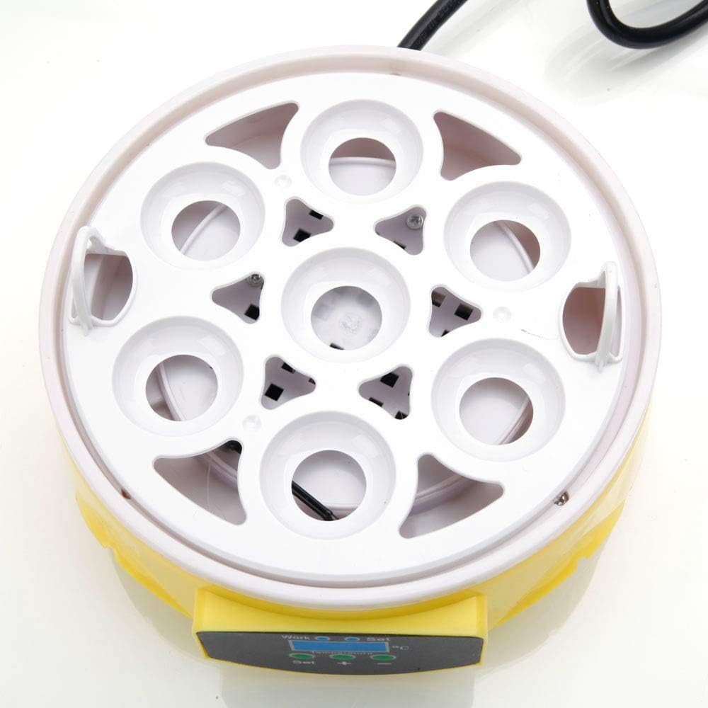 7-Egg Mini Poultry Electric Incubator Yellow P182494