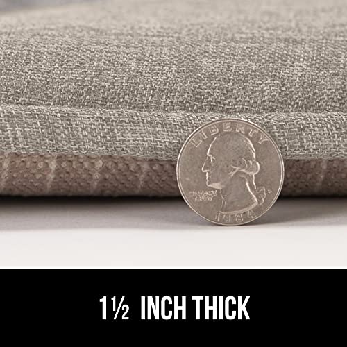 GORILLA GRIP Slip Resistant Chair Cushions, Memory Foam, Set of 2, Beige W525
