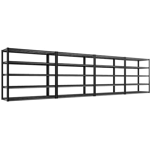 REIBII 60" W Garage Shelving Heavy Duty Metal Storage Shelves L4095